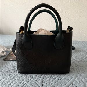 Portland Leather Raindrop  Boreal  Mini Satchel
9” wide 7” tall